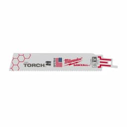 Milwaukee TORCH 6 in. 10 TPI Metal Cutting Reciprocating Saw Blades, Bi-Metal, 5-Pack thumbnail 3