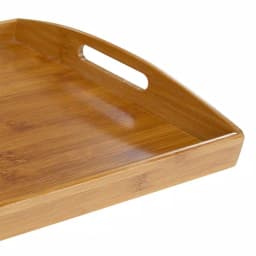 Home Basics Natural Bamboo Serving Tray, 16.87 x 11.62 in, Tan thumbnail 2