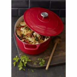 Chasseur French Enameled Cast Iron 7.25 qt. Oval Dutch Oven with Lid, Red thumbnail 6