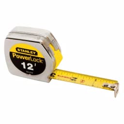 Stanley 12 ft. PowerLock Tape Measure, 3/4 in. Wide Blade, Die-Cast Metal Case thumbnail 1