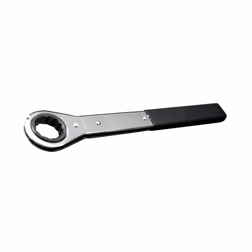 Klein Tools 1 in. Ratcheting Box End Wrench, Chrome Plated