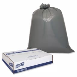 Genuine Joe 55 Gallon Maximum Strength Heavy Duty Trash Can Liners, 1.55 Mil, 50-Count thumbnail 2