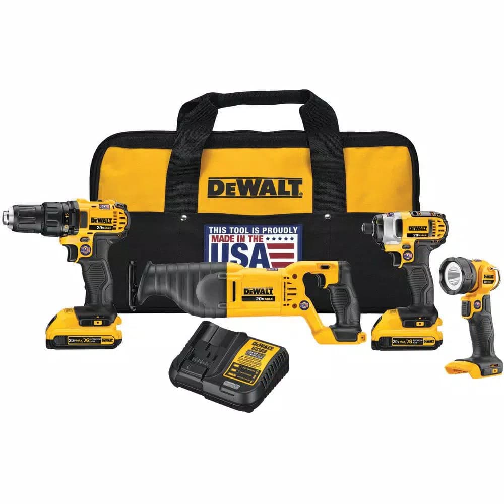 DEWALT 20V MAX Cordless Combo Kit with Brushless Oscillating Tool, 2 Batteries & Charger