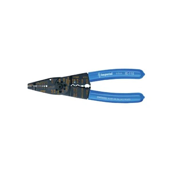 Imperial 10 in. 5-in-1 Heavy-Duty Wire Stripper, Cutter, and Crimper