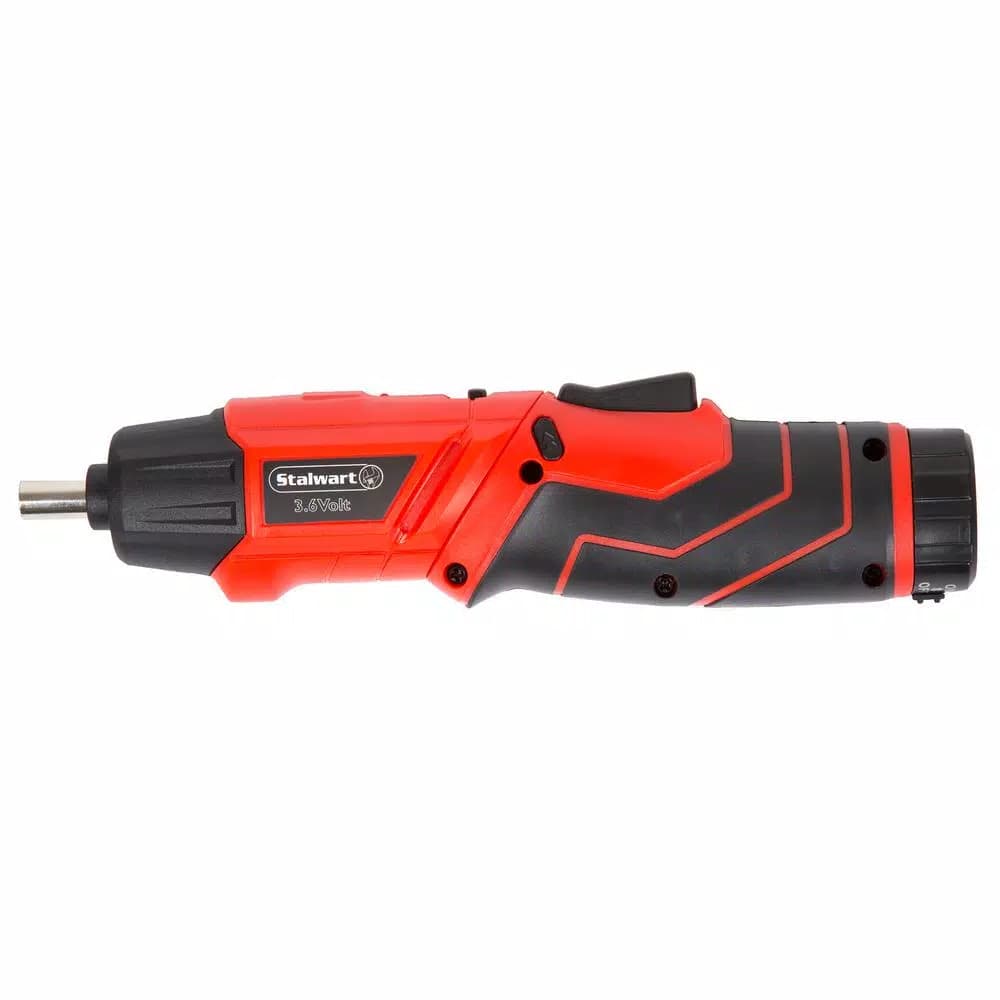 Stalwart 45-Piece 3.6V LED Rechargeable Cordless Pivoting Screwdriver Set