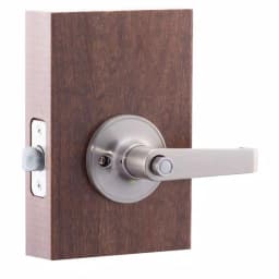 Copper Creek Satin Stainless Steel Privacy Lever for Bedroom and Bathroom thumbnail 4