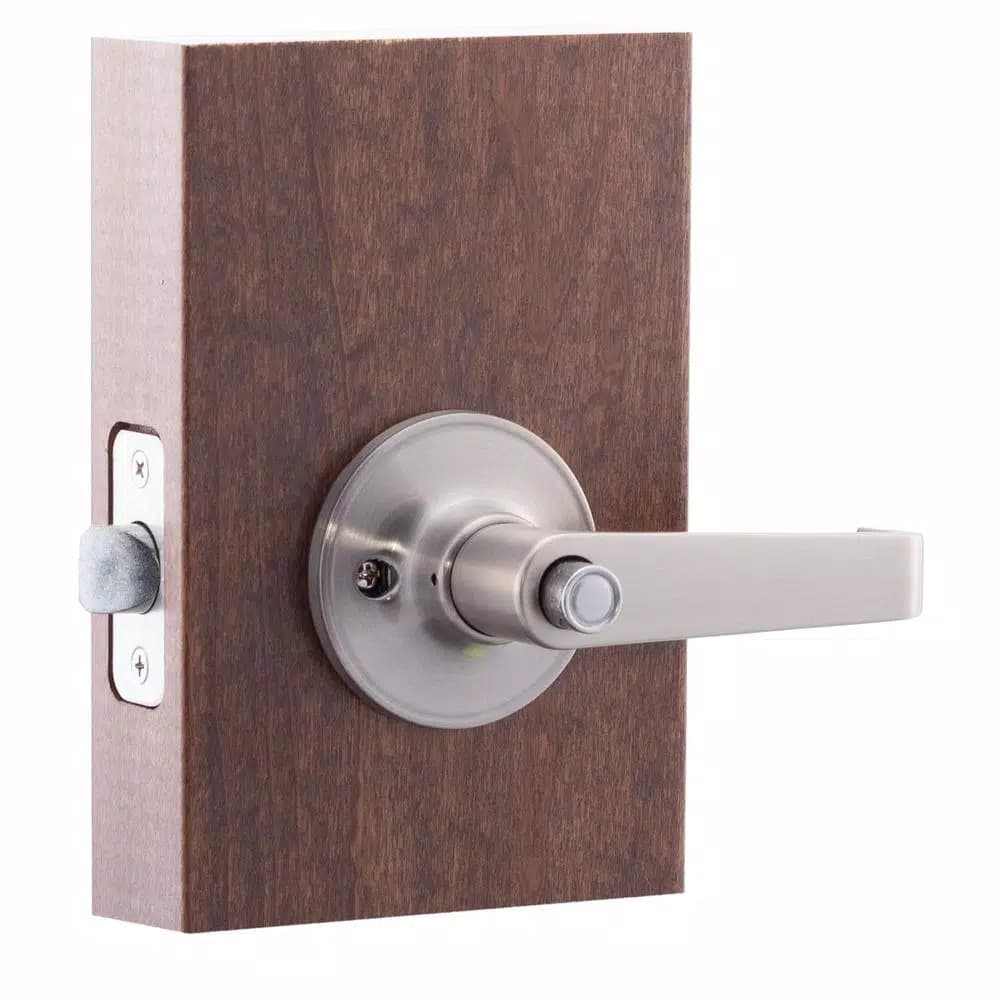 Copper Creek Satin Stainless Steel Privacy Lever for Bedroom and Bathroom