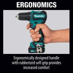 Makita 12V Max CXT Brushless 3/8 in. Cordless Driver Drill Kit with (2) 2.0Ah Batteries, Charger, and Case thumbnail 10