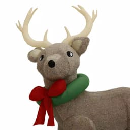 Home Accents Holiday 11 ft. Pre-Lit Giant Airblown Inflatable Fuzzy Reindeer with LED Lights thumbnail 6