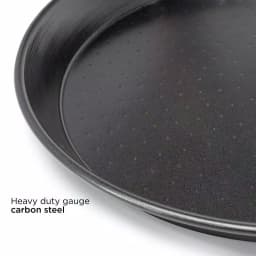 Ecolution Sol 20 in. Carbon Steel Nonstick Paella and Grill Pan, Black thumbnail 5