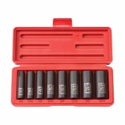 TEKTON 3/8 in. Drive 8-Piece Deep Impact Socket Set, 3/8-13/16 in. SAE thumbnail 1