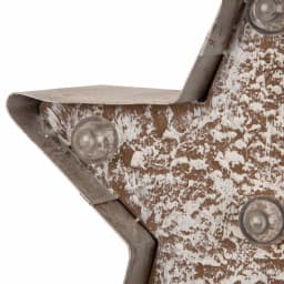 Glitzhome 7.5 in. Marquee LED Lighted Star Christmas Stocking Holder, Gold thumbnail 3