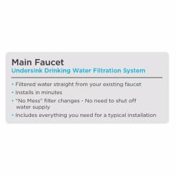 EcoPure Main Faucet Undersink Drinking Water Filtration System thumbnail 8