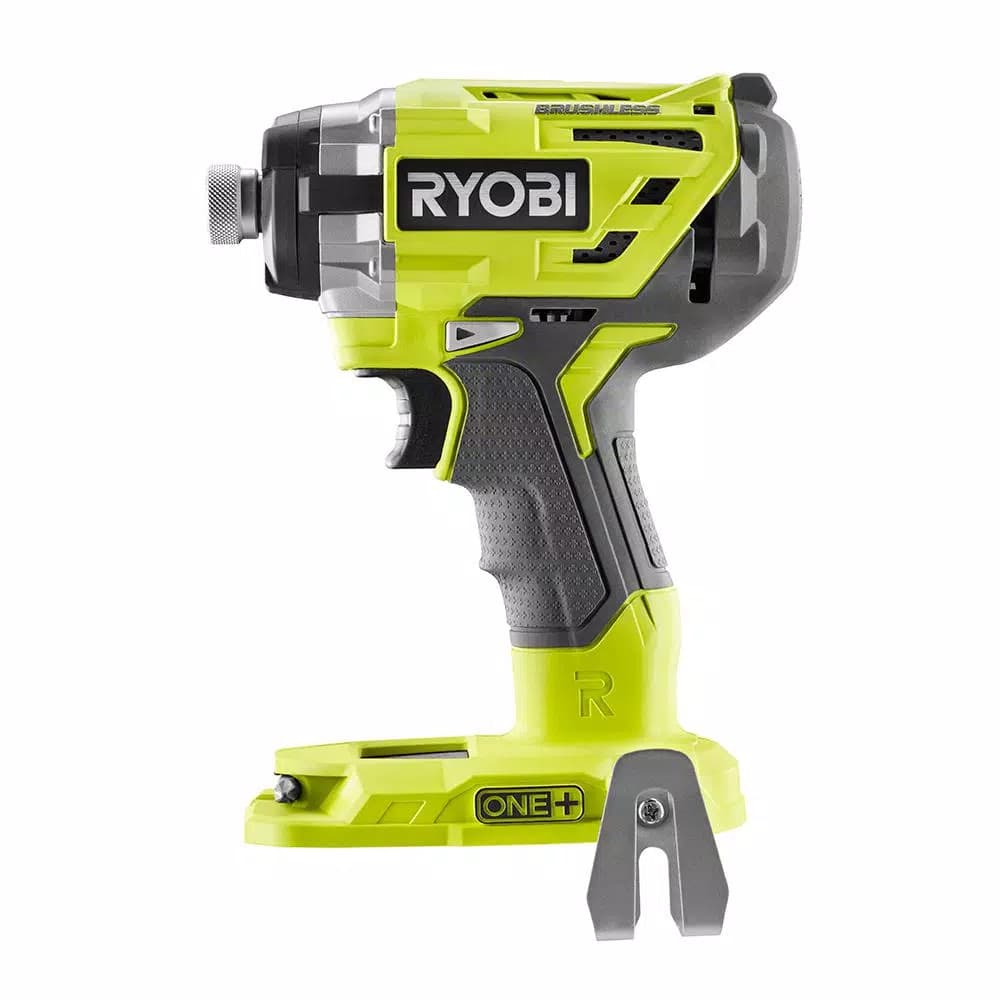 RYOBI 18V ONE+ Brushless 3-Speed 1/4 in. Hex Impact Driver (Tool Only) with Belt Clip