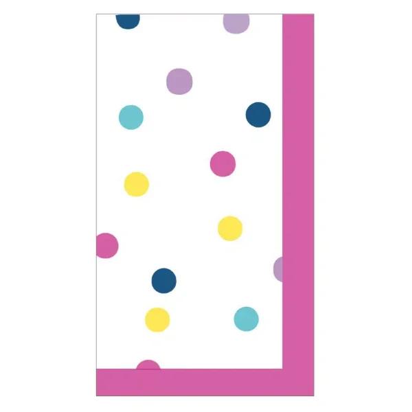 Sugar Plum Party SugarPlum Confetti Paper Guest Towels, Assorted Colors, 32 Count