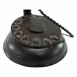 Aspire Home Accents Black Graham Metal Telephone Decorative Collectible - Distressed Black, Purple & Gold thumbnail 3