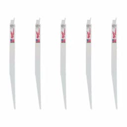 Milwaukee 12 in. 8/12 TPI Multi-Material Reciprocating Saw Blades, 5-Pack thumbnail 1