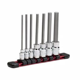 Capri Tools SAE Long Hex Bit Socket Set, 7-Piece thumbnail 1