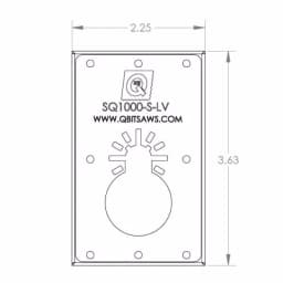 Q Bit QBit SQ1000-S-LV 1-Gang Low Voltage Bracket Saw Blade for Oscillating Multi-Tools thumbnail 5