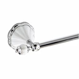 MODONA Flora 4-Piece Bathroom Accessories Set - White Porcelain & Polished Chrome thumbnail 5
