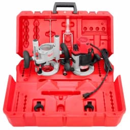 Milwaukee 2-1/4 HP Multi-Base Router Kit with Plunge and BodyGrip Fixed Base thumbnail 1