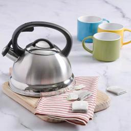 Mr. Coffee Flintshire 1.75 Qt. Stainless Steel Whistling Tea Kettle, Silver thumbnail 3