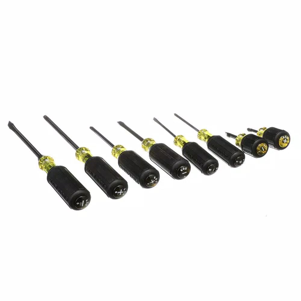 Klein Tools 8-Piece Screwdriver Set with Patented Magnetizer/Demagnetizer and Cushion-Grip Handles