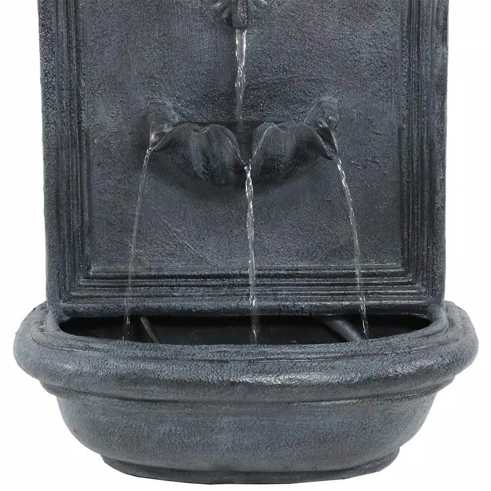 Sunnydaze Decor Seaside Lead Electric Powered Outdoor Wall Fountain, Coastal Shell Design