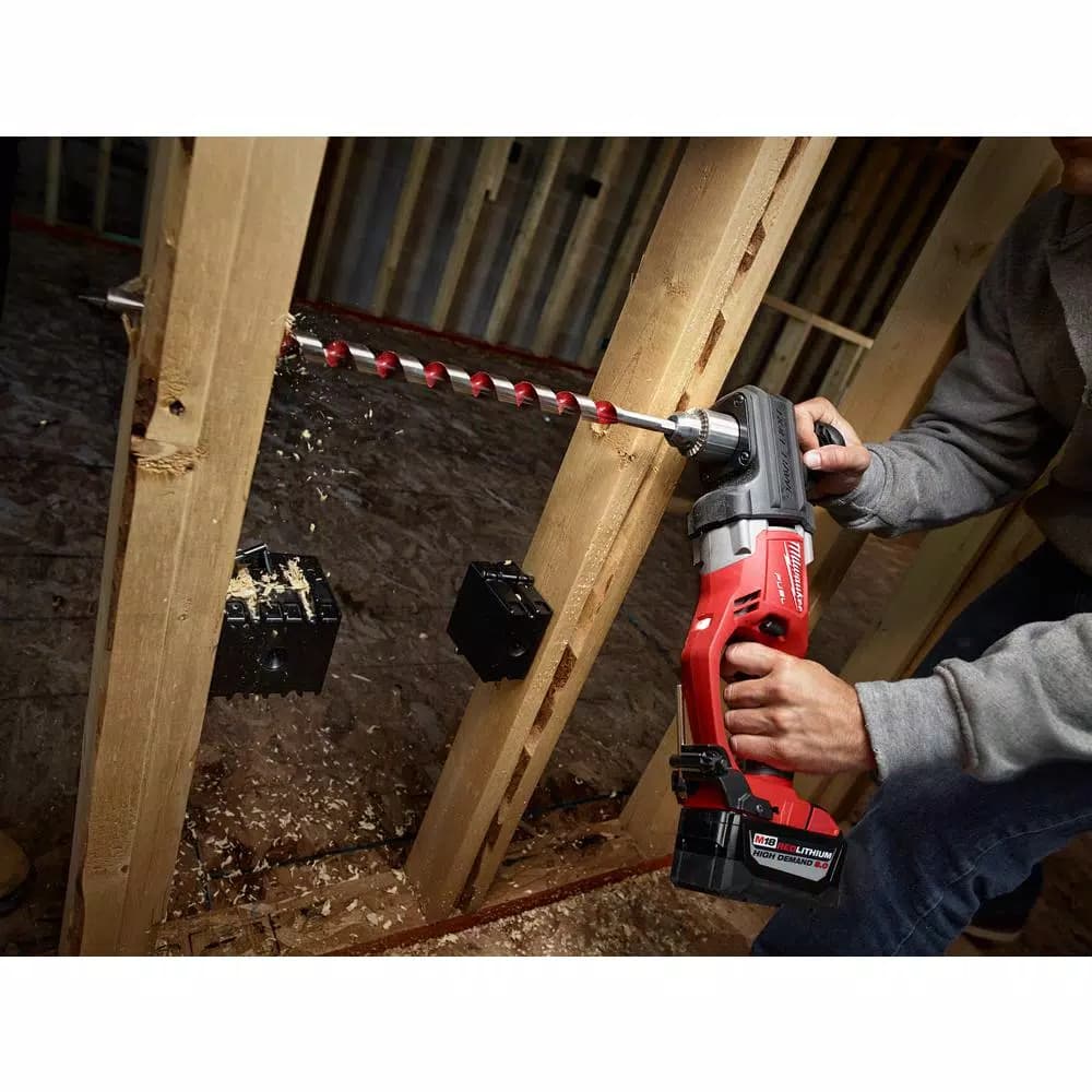 Milwaukee M18 FUEL 1/2 in. Right Angle Drill Kit with (2) 9.0 Ah Batteries and Rapid Charger