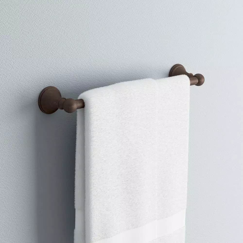 Delta Crestfield 18 in. Single Towel Bar, Venetian Bronze Zinc Construction