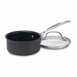 Cuisinart Chef's Classic 1 Qt. Hard-Anodized Nonstick Saute Pan with Glass Lid, Black thumbnail 2