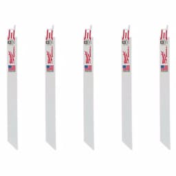 Milwaukee 9 in. 18 TPI Metal Cutting Reciprocating Saw Blades, 5-Pack thumbnail 1