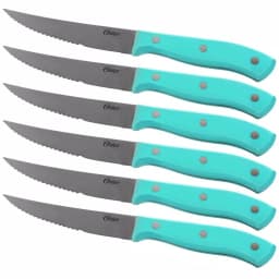 Oster Evansville 14-Piece Stainless Steel Knife Set with Rubberwood Block thumbnail 3