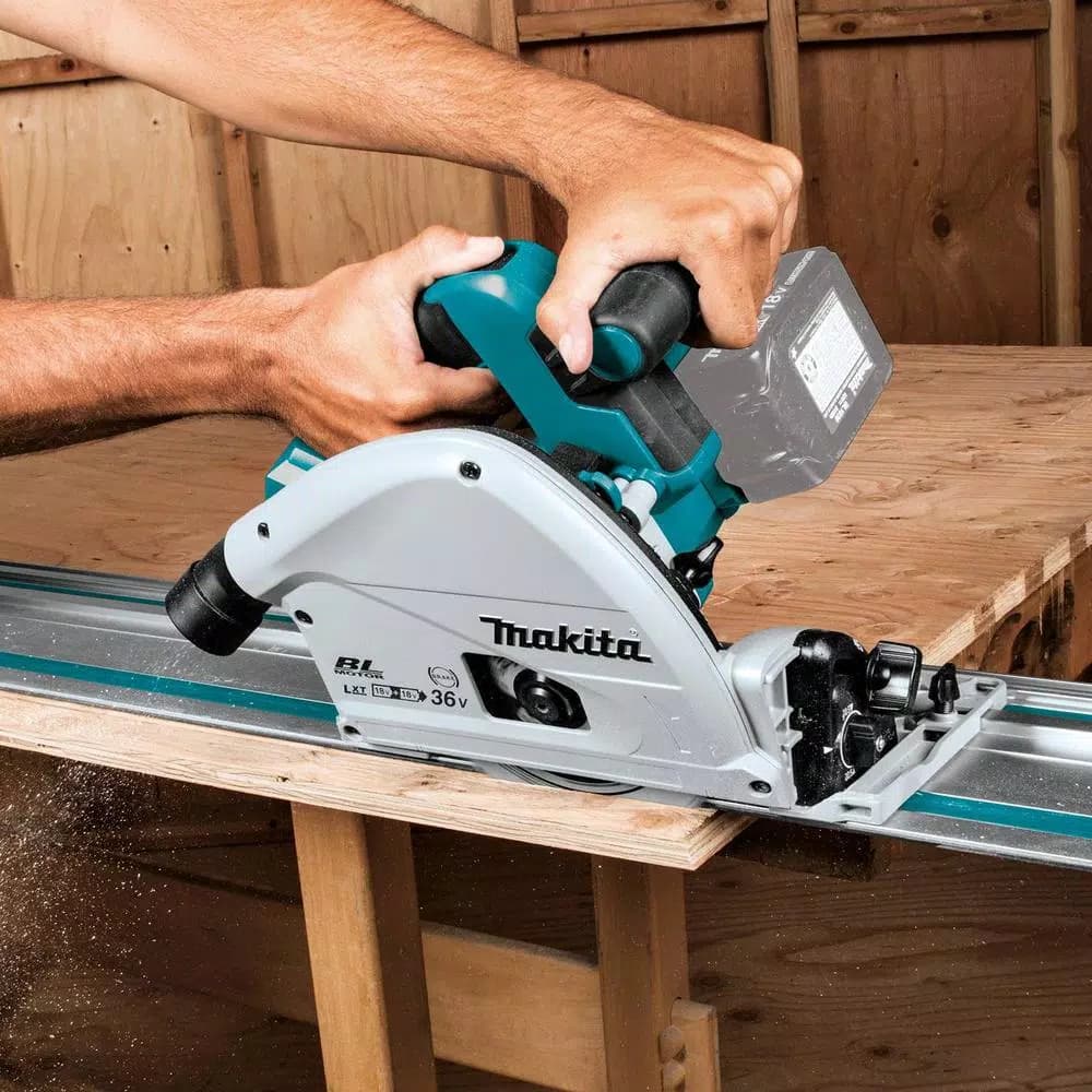 Makita 18V X2 LXT (36V) Brushless 6-1/2 in. Plunge Circular Saw Kit with Bonus 56T Carbide Blade
