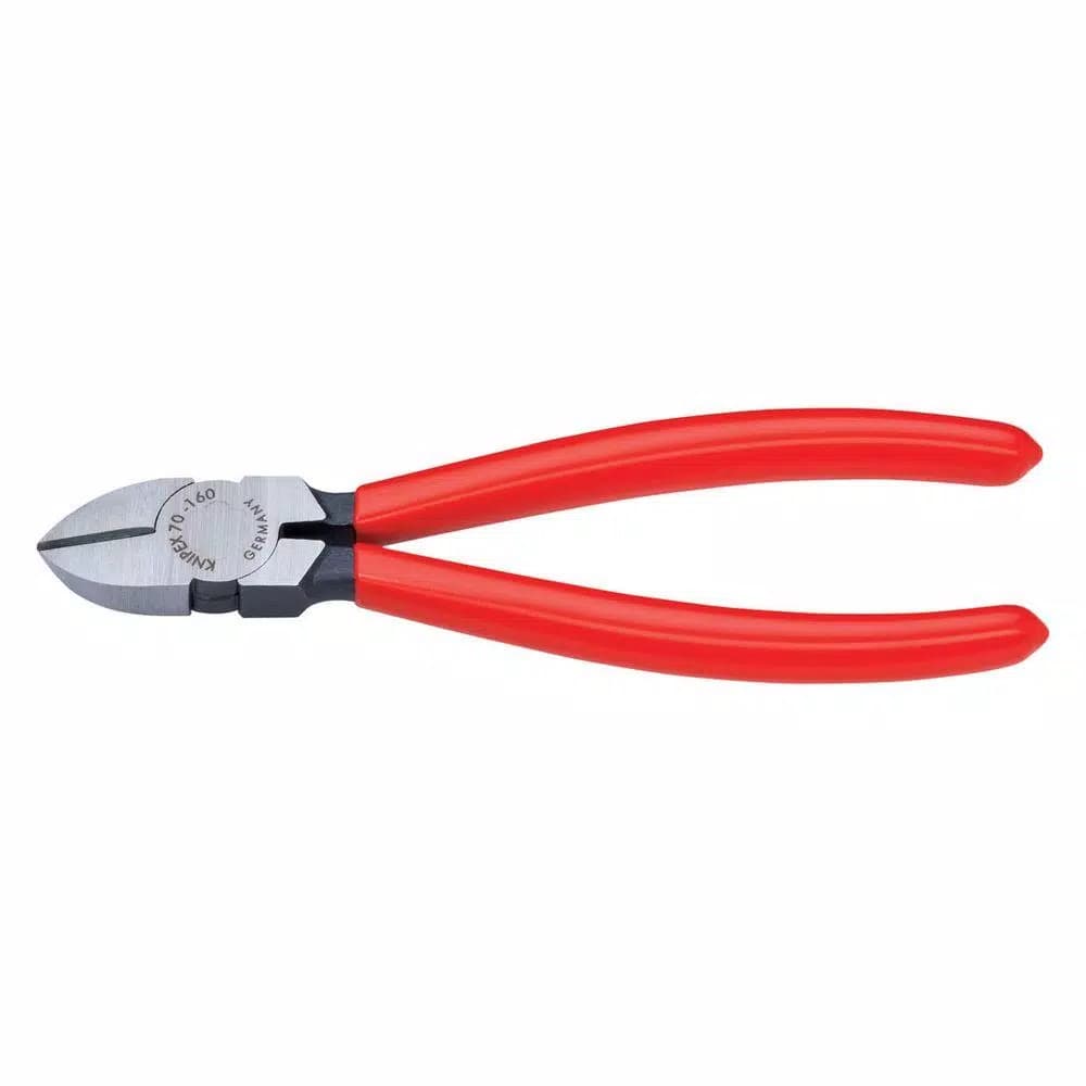 Knipex 6-1/4 in. Heavy Duty Forged Steel Diagonal Cutters, 62 HRC Cutting Edge