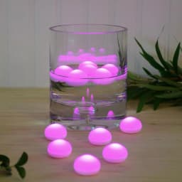 LUMABASE Pink Floating Blimp LED Lights, Waterproof Battery Operated Decorative Lights (12-Count) thumbnail 4
