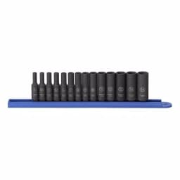 GearWrench 14-Piece 1/4 in. Drive Metric Deep Impact Socket Set thumbnail 1