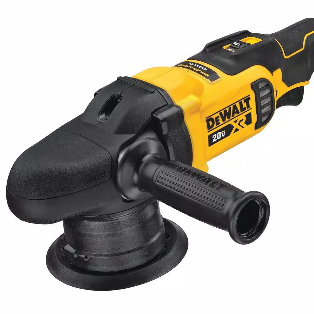 DEWALT 20V MAX XR Cordless Brushless 5 in. Variable Speed Random Orbit Polisher Kit with (2) 5.0 Ah Batteries & Charger