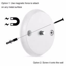 Wasserstein Magnetic Wall Mount for Google Nest Cam IQ Indoor - White thumbnail 4