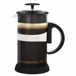 GROSCHE Zurich 3-Cup French Press, 24 oz Borosilicate Glass Coffee and Tea Maker, Black thumbnail 4