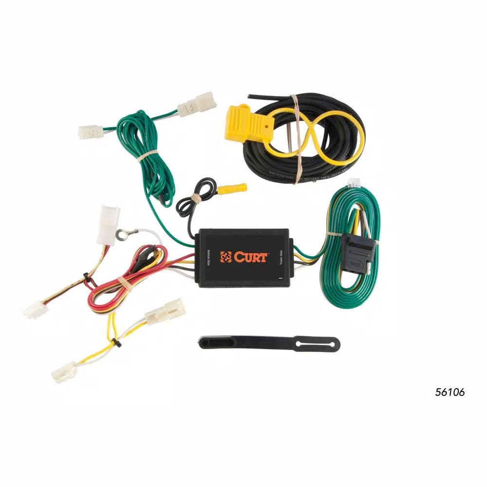CURT Custom Vehicle-Trailer Wiring Harness for Toyota Sienna, 4-Way Flat Output T-Connector