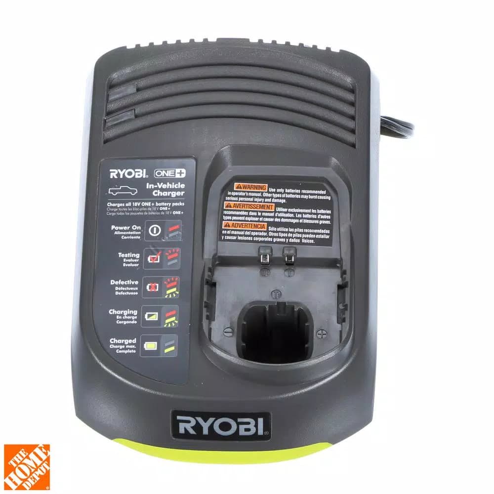 RYOBI 18V ONE+ In-Vehicle Dual Chemistry Charger for 12V DC Outlet