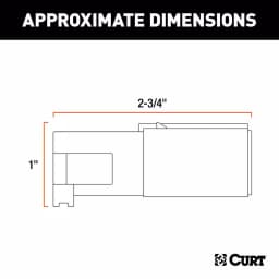CURT 6-Way Round Trailer Connector Plug, Chrome Plastic, Male End thumbnail 4