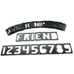 Milescraft 1-1/2 in. Horizontal Sign Making Letter and Number Template Set, 42-Piece thumbnail 2