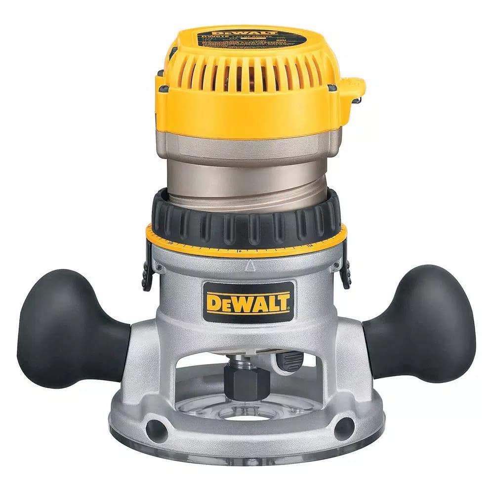 DEWALT 2-1/4 HP 12 Amp Electronic Variable Speed Fixed Base Router with Soft Start