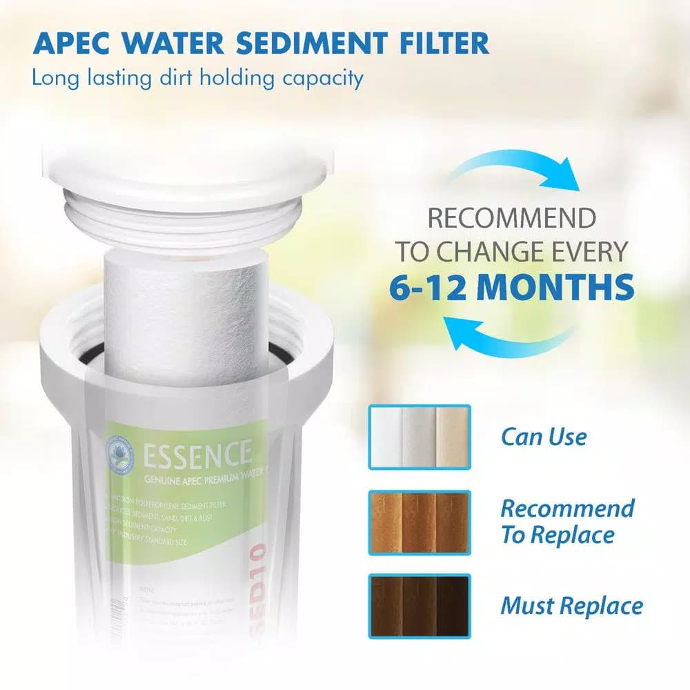 APEC Water Systems APEC Essence 10 in. 5-Micron Sediment Replacement Filter for RO Systems