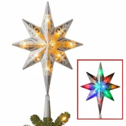 National Tree Company 11 in. Bethlehem Star Tree Topper, Dual Color LED thumbnail 1