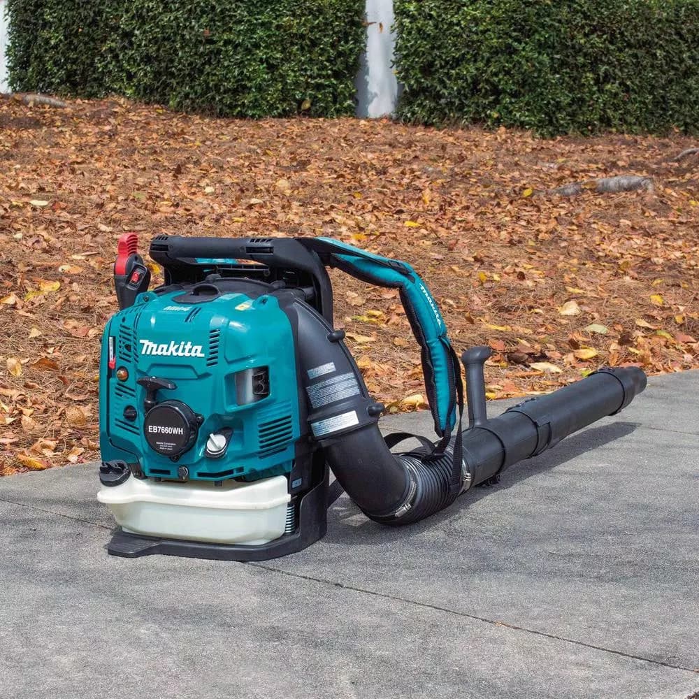 Makita EB7660WH 75.6cc MM4 4-Stroke Commercial Backpack Blower, 206 MPH, 706 CFM