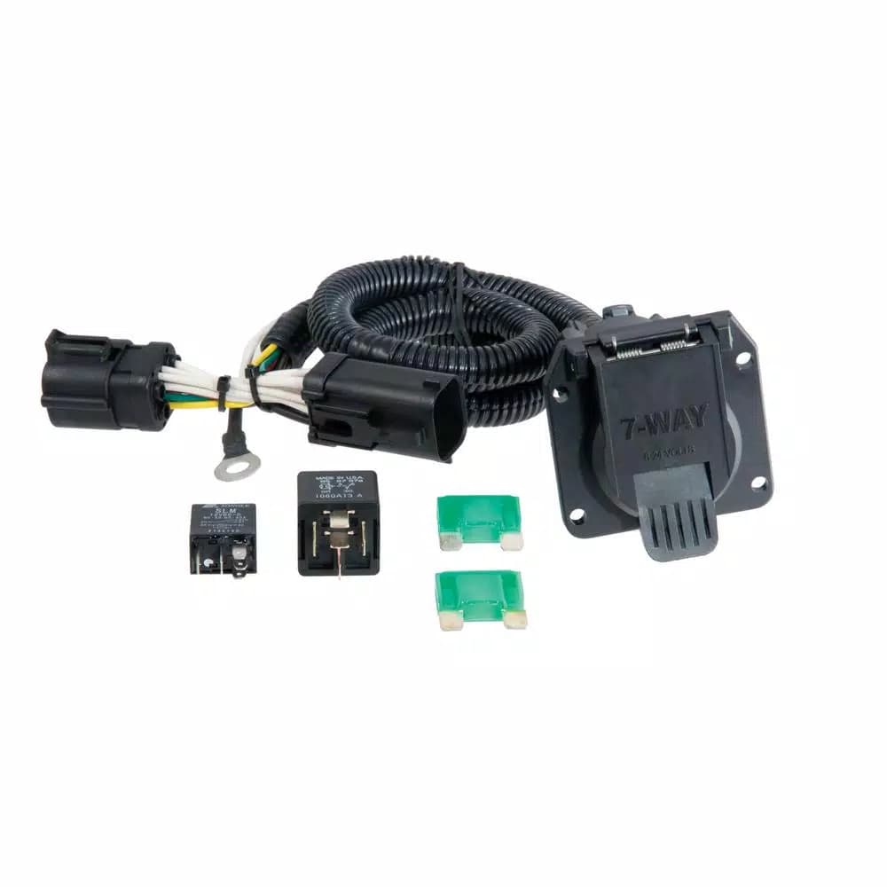 CURT Custom Vehicle-Trailer Wiring Harness, 7-Way RV Blade Output for Ford F-150 & F-250