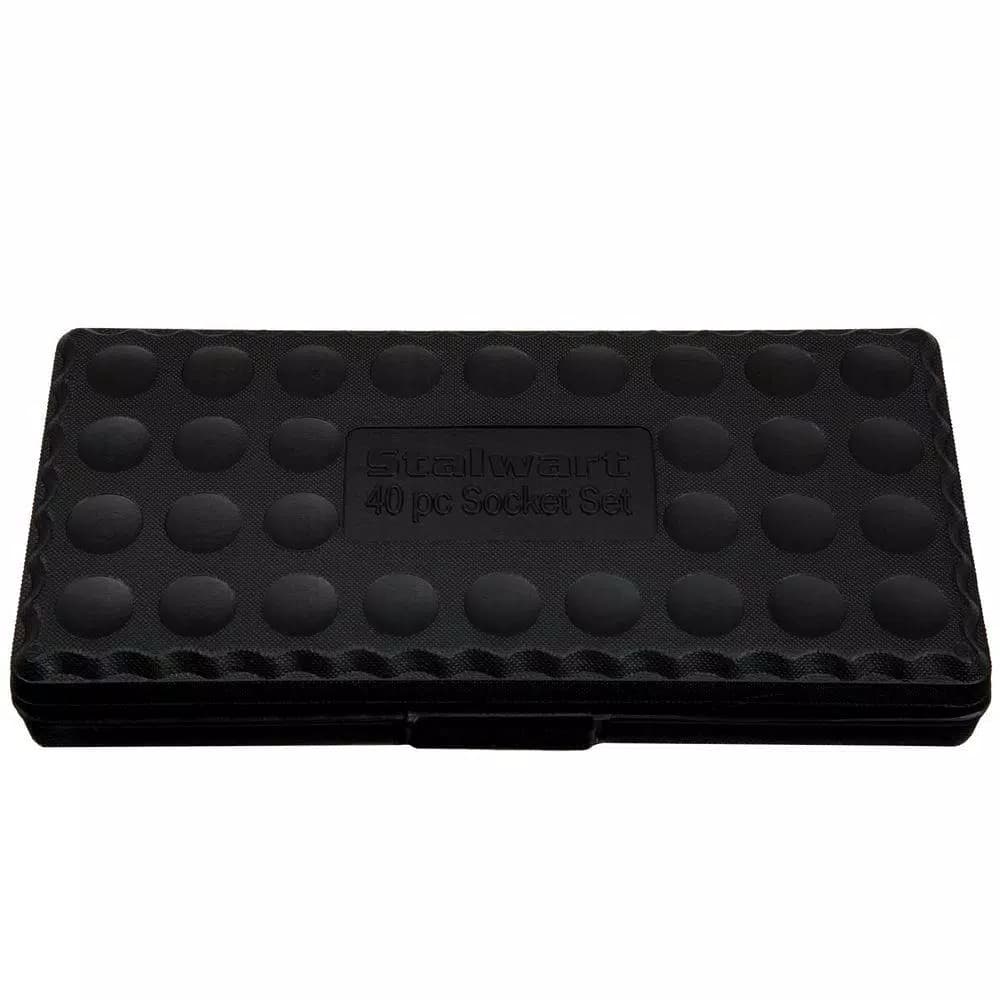 Stalwart 40-Piece 1/4 and 3/8 Drive Socket Set with SAE and Metric Sockets